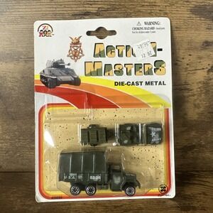 New Zylmex  ACTION-MASTERS Platoon Car & Troop Truck DIECAST 1:87 Scale Unopened